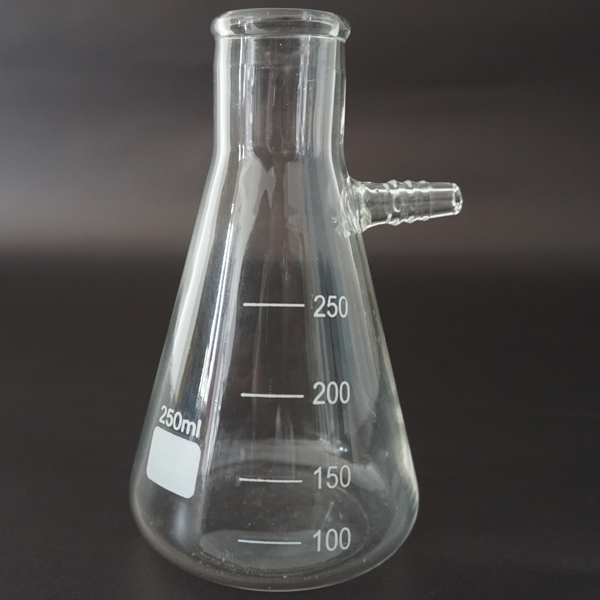 GLASS ERLENMEYER FLASK WITH